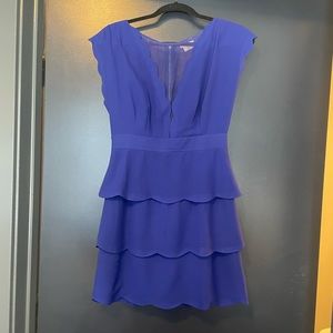 Knee length scalloped blue dress. Urban Outfitters. Size 4